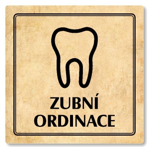 Zubní ordinace, 80x80mm, pergamen, Utah